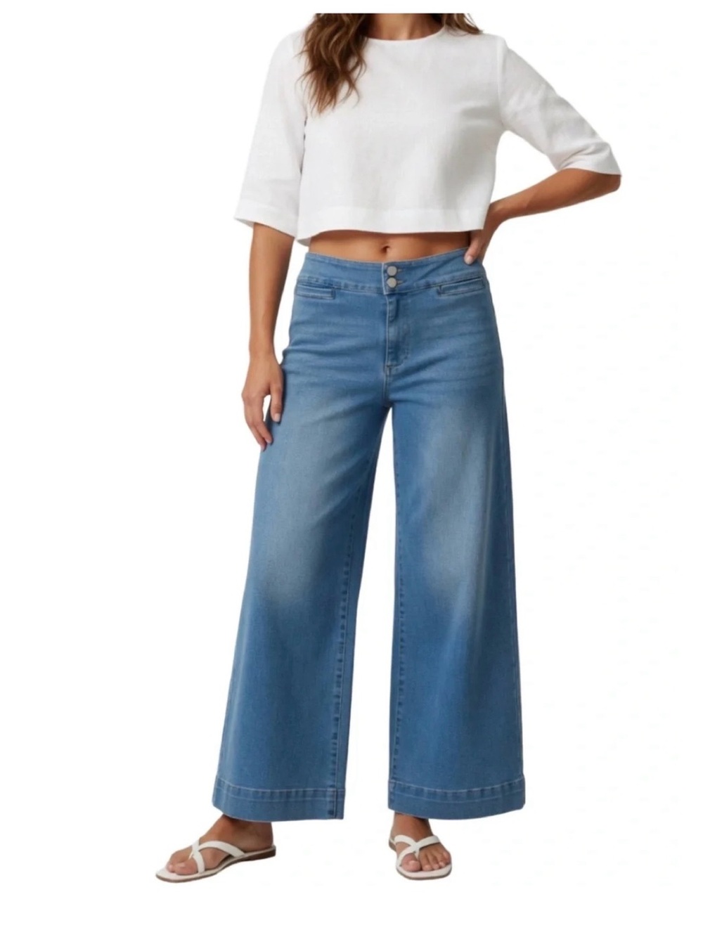 ODYN Wide Leg High-Rise Jeans